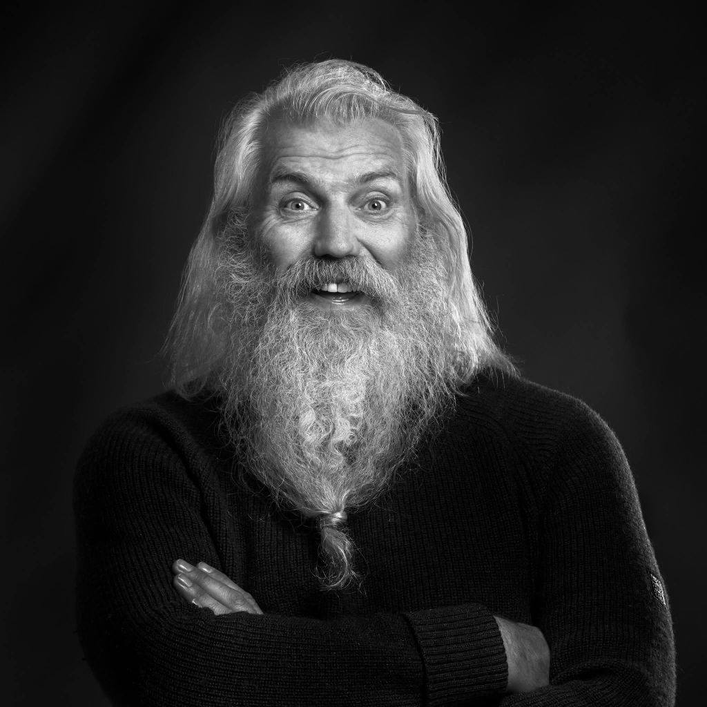 Portrett av Erling, del av vertskapet på Livland Gård